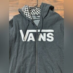 Vans Black and White Checkered Hoodie